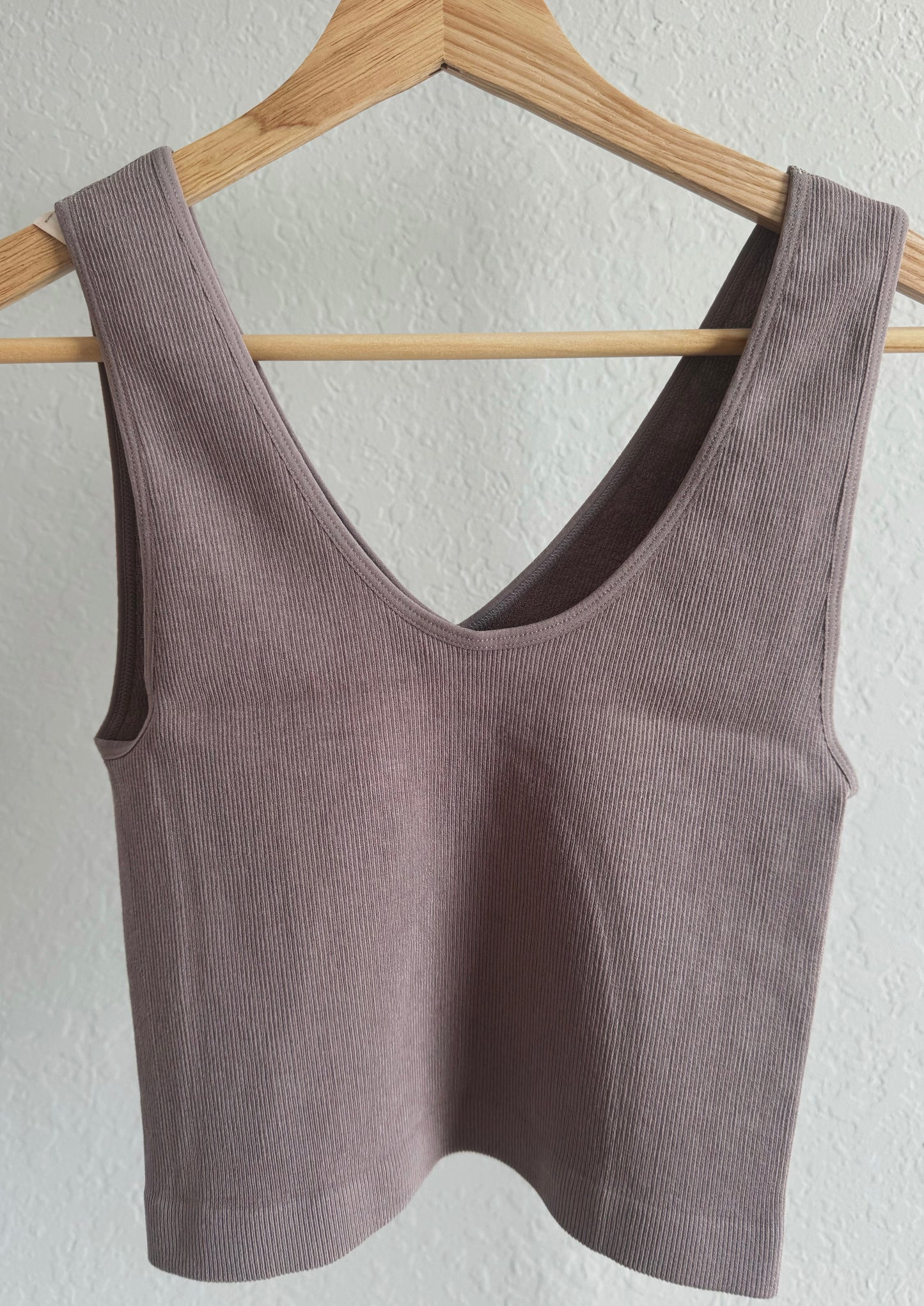 Espresso Ribbed Tank Top