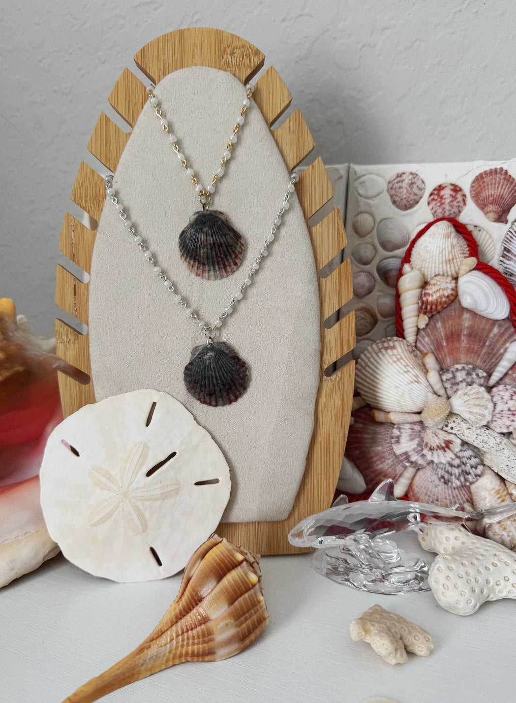 Midnight Shell Pearl Necklace