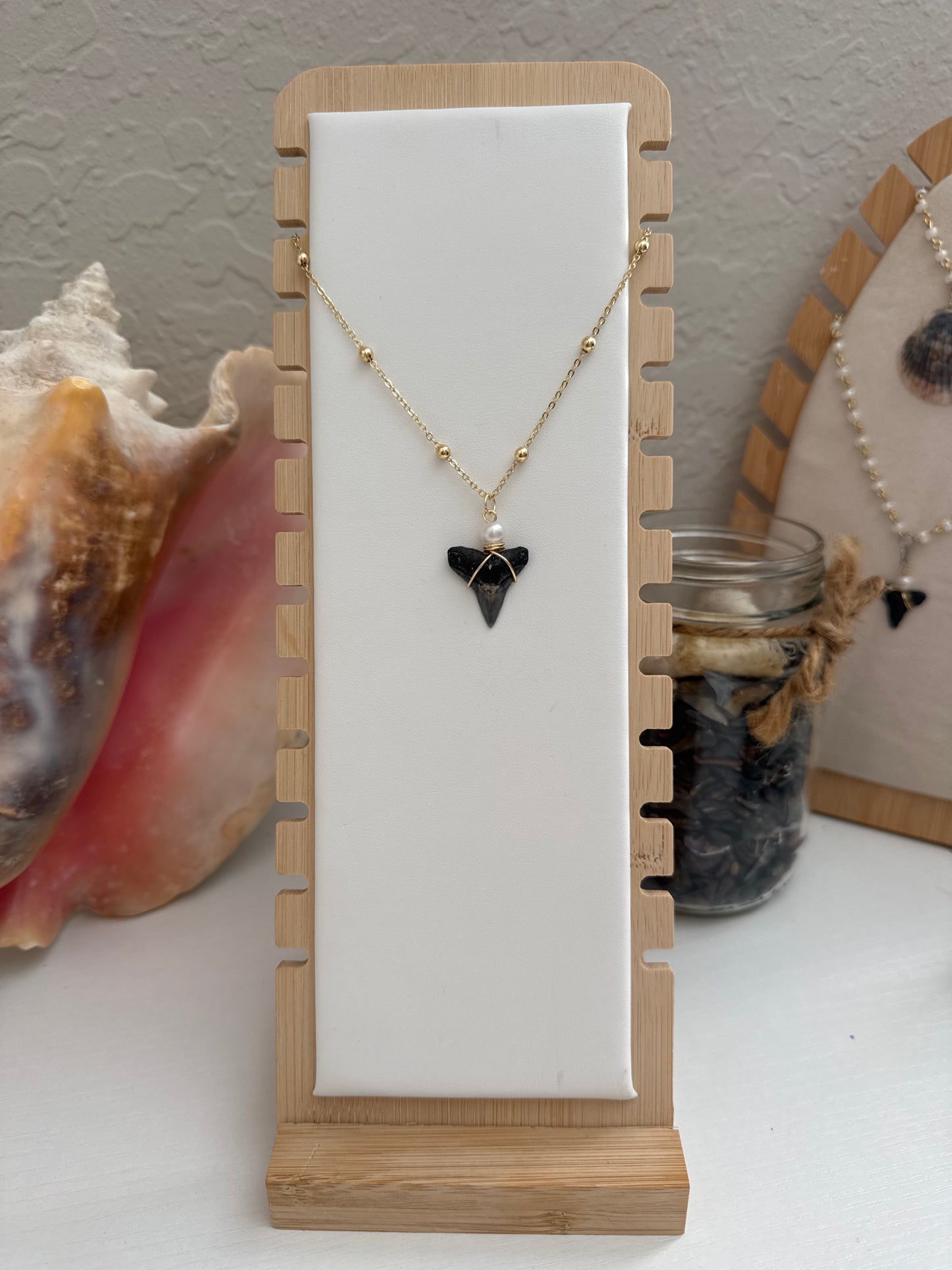 Golden Tide Shark Tooth Necklace
