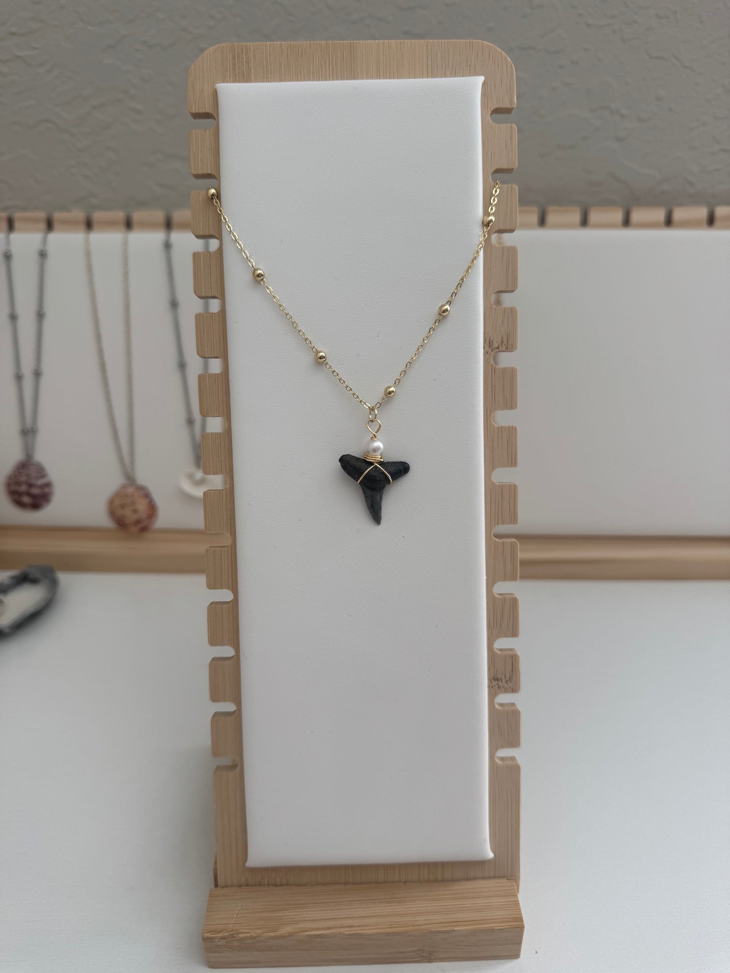 Golden Tide Shark Tooth Necklace
