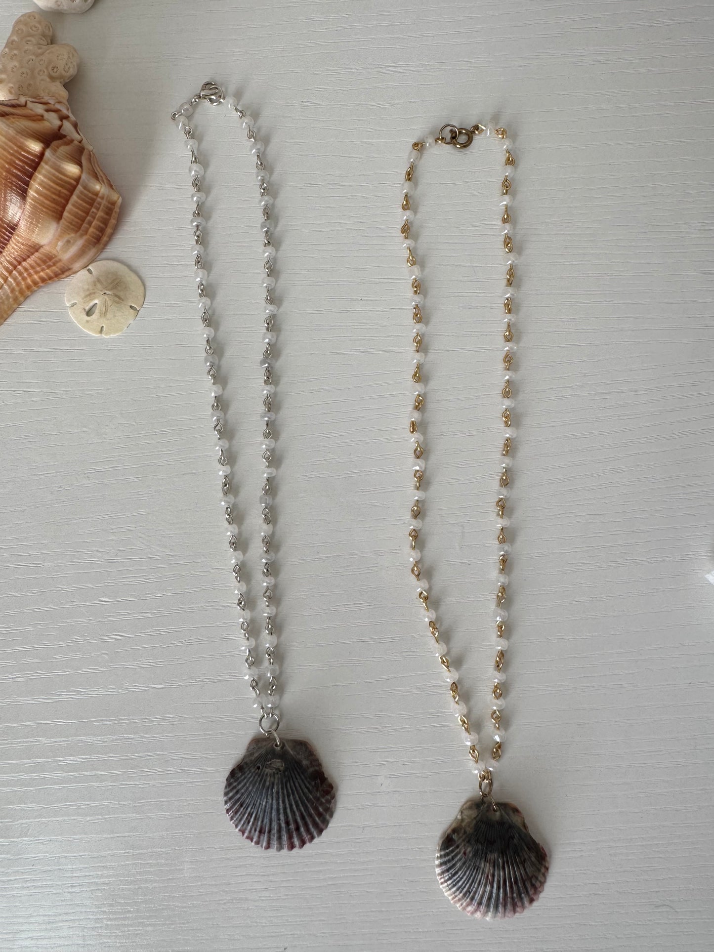 Midnight Shell Pearl Necklace