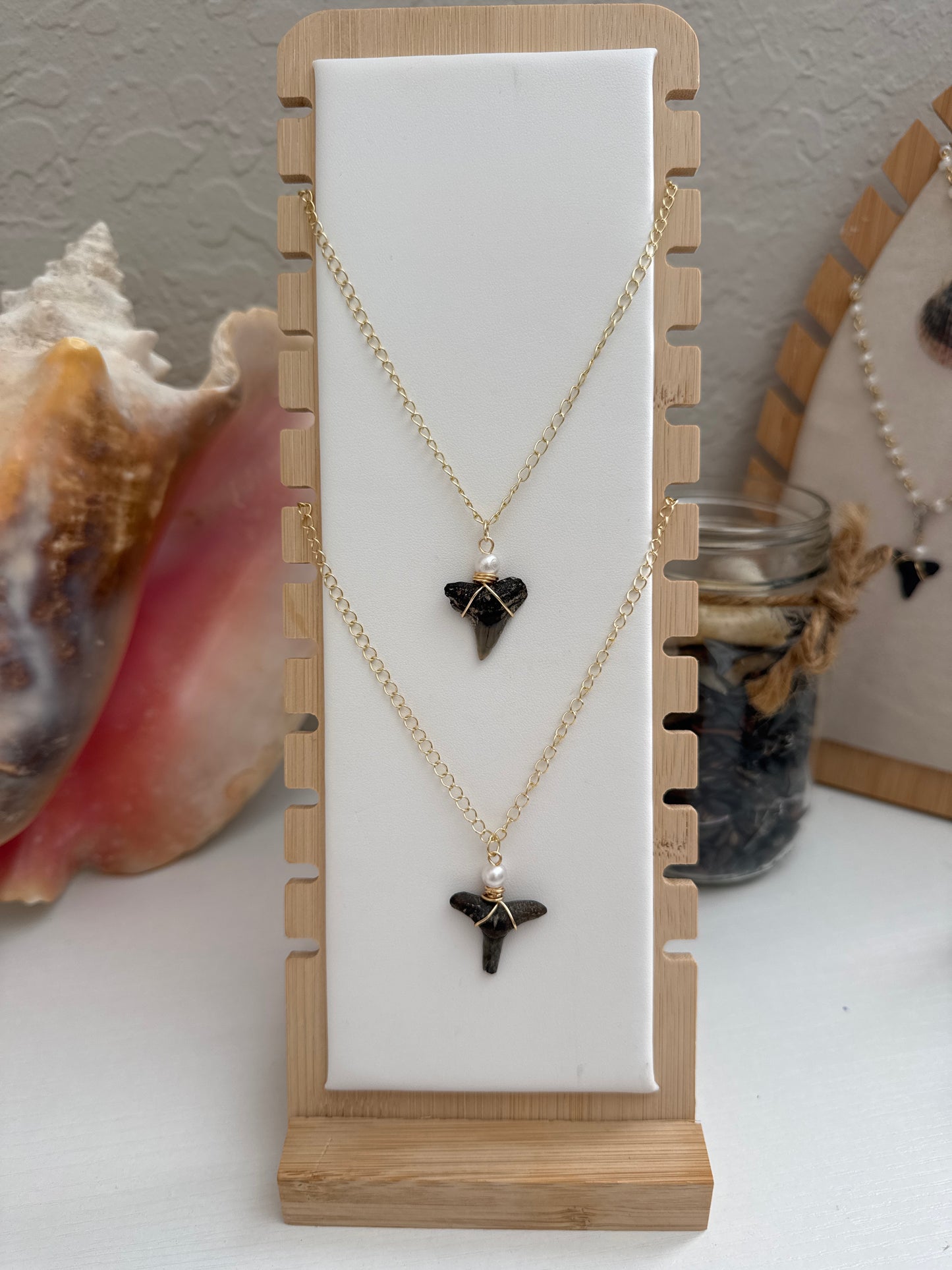 Gold Shark Tooth Necklace
