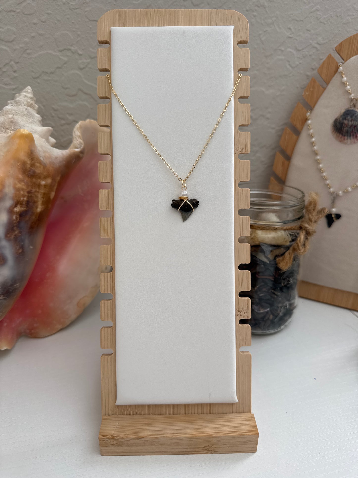 Mini Gold Shark Tooth Necklace