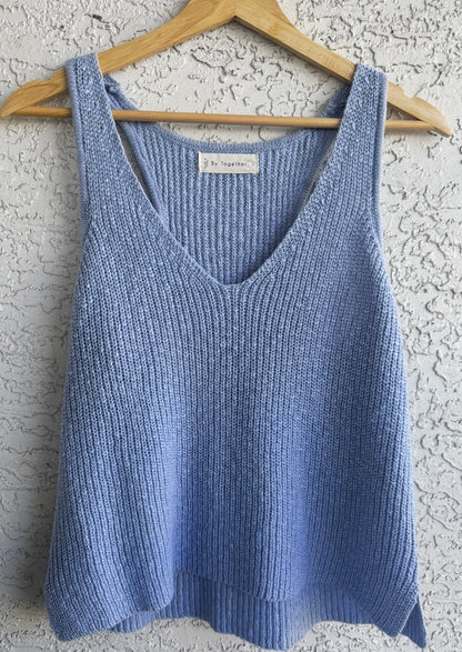 Knit Sweater V-Neck Tank