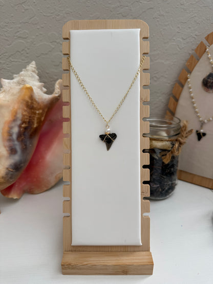Gold Shark Tooth Necklace